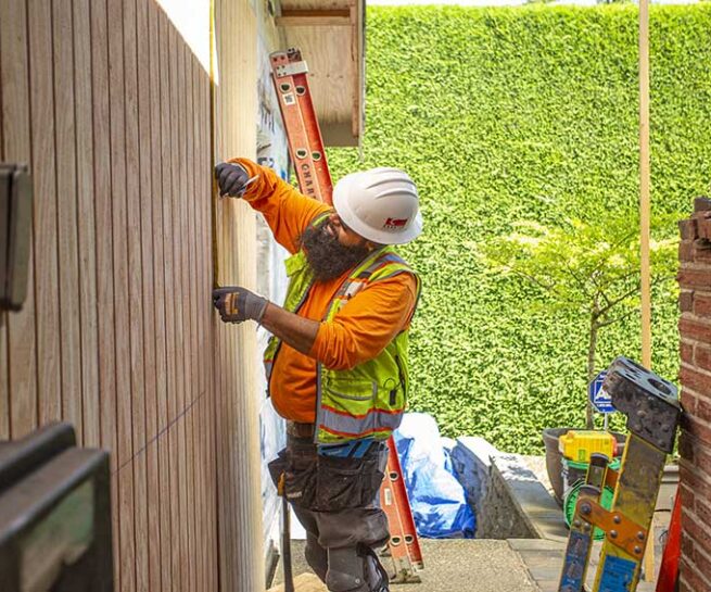 Fire restoration work on on family residence